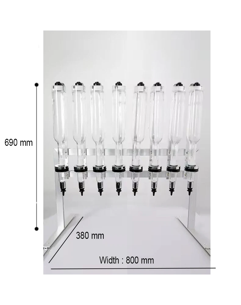 

Straight Metal Holder 8 Heads 375ml Perfume Dispenser Perfume Filling Stand Perfume Bar