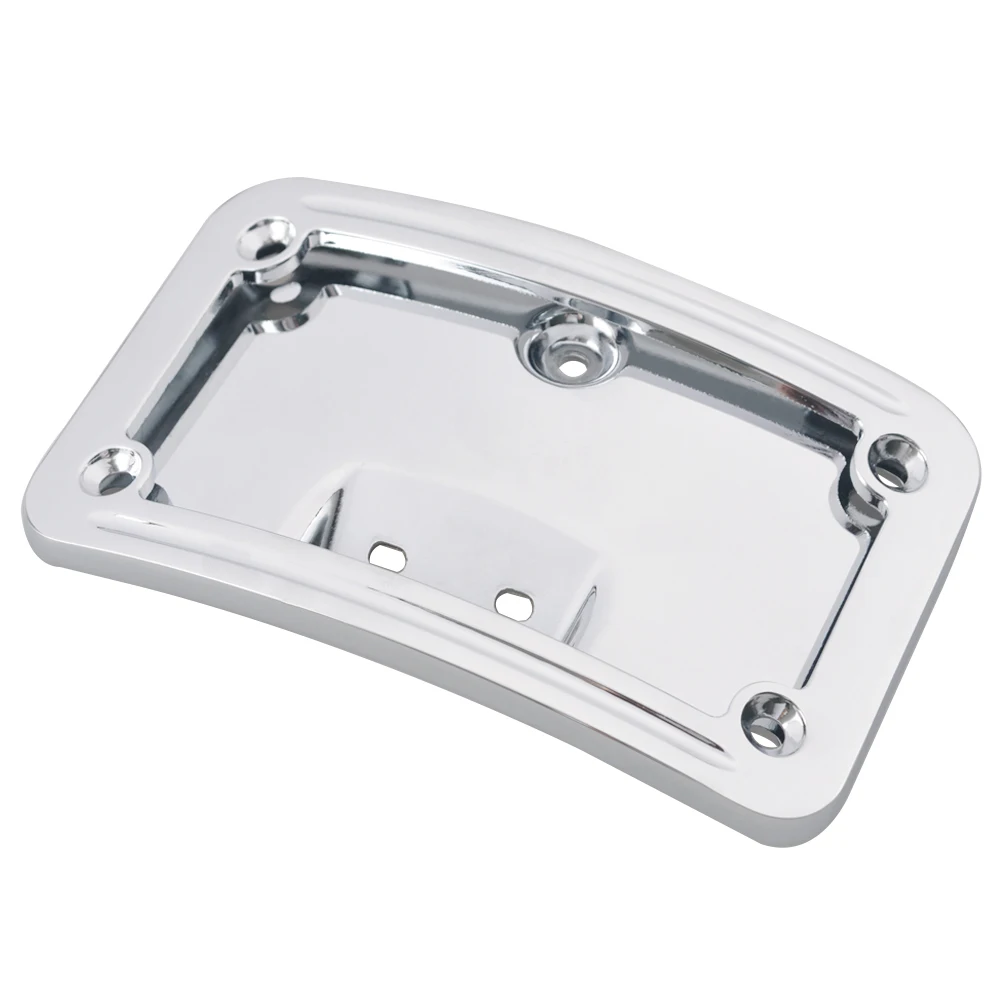 Motorcycle Laydown Curved License Plate Bracket For Harley Softail Deluxe FLSTN 2005-2017 Springer Classic FLSTSC 2005-2007 - view 4