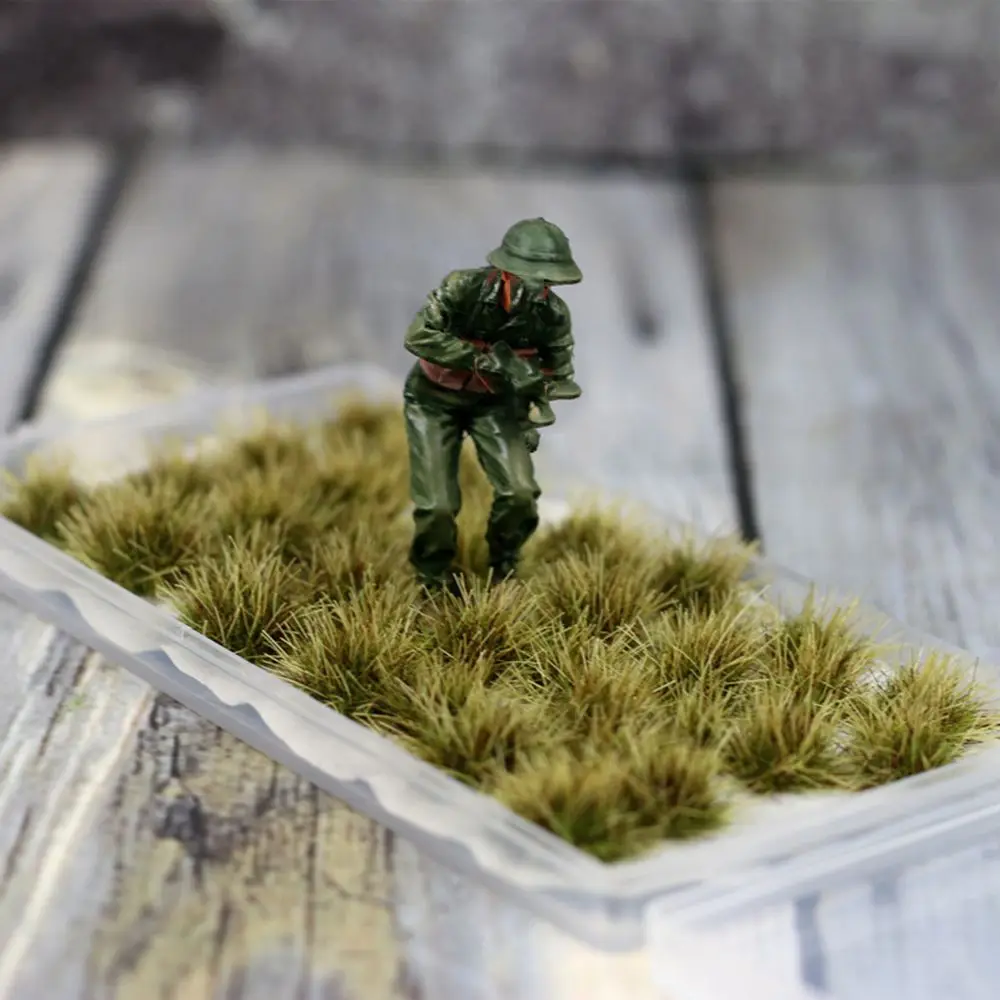 A box Static Grass Tuft 5-11mm Static Grass Railroad Artificial Grass Modeling Wargaming DIY Handmade Materials Toy