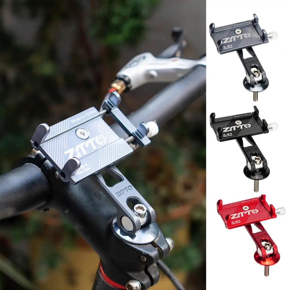 Universal Adjustable Phone Holder Aluminum Alloy Motorcycle Electric Bicycle Bracket Bike Phone Holder 55mm-100mm