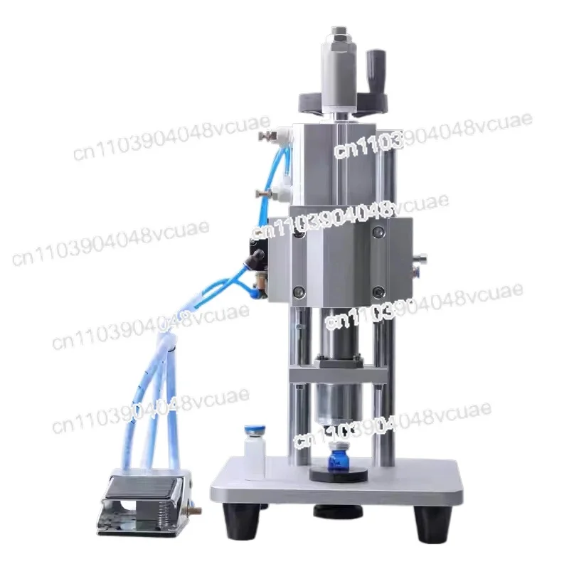 

Desktop Semi-Auto Vial Sealing Machine Injec Tion Glass Oral Liquid Bottle Ampoule Cap Locking Aluminium Plastic Cap Crimping