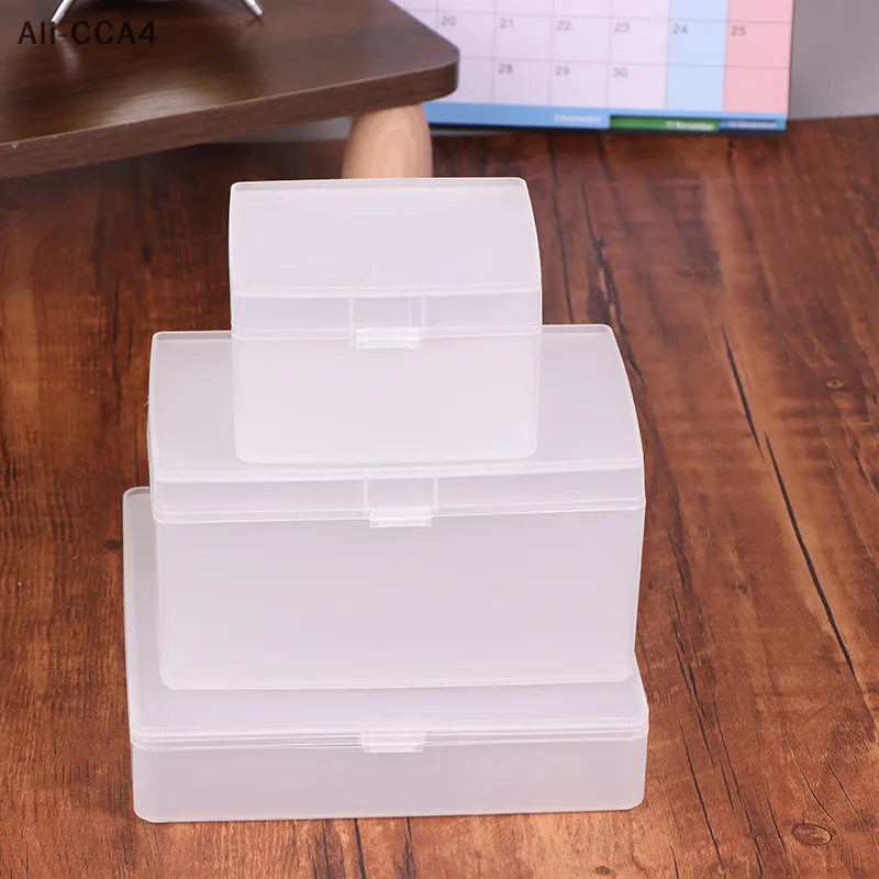 

1 Piece Idol Cards Photos Collection Box Transparent Kpop Photocard Storage Box Jewelry Container ID Card Organizer
