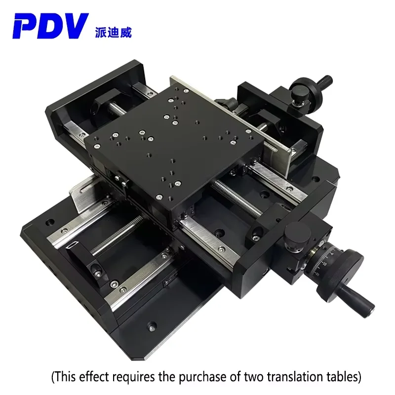 Manual platform displacement table with fine adjustment, coarse adjustment function with scale stroke 150, 200mmPT-SD180(200)