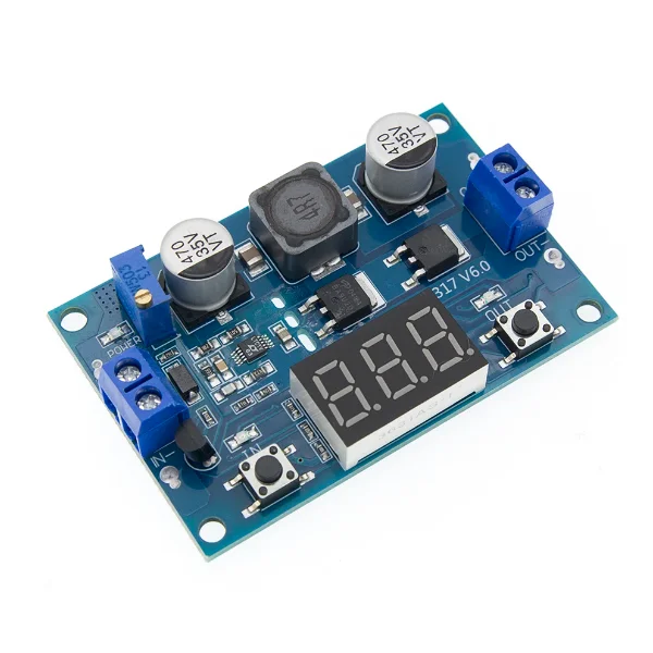 Hongtai Technology DC-DC LTC1871 Boost Power Module High Power 100W Adjustable Output 3.5~35V with Digital Voltage Display