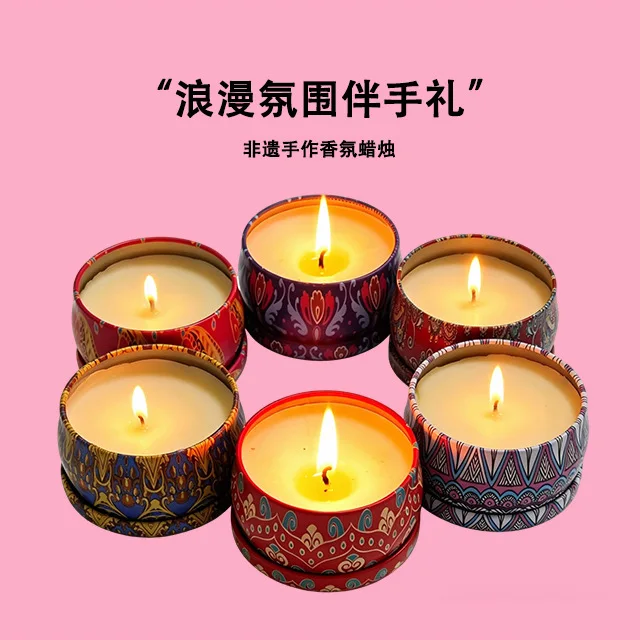 Dried Flower Smokeless Scented Candle, Long Lasting Light Fragrance for Bedroom, Gift & Souvenir Box Aroma Candle