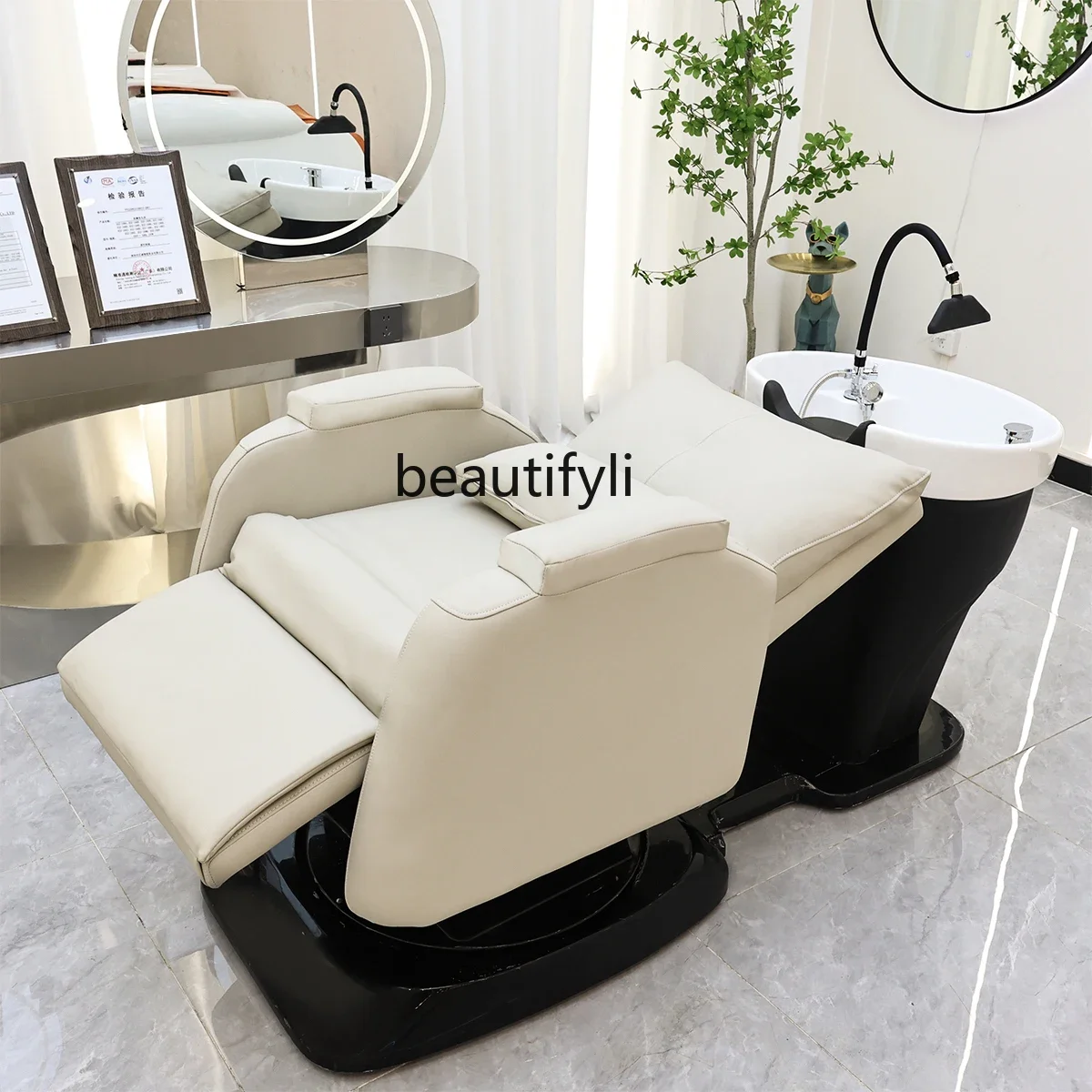 Intelligent Electric Hair Care Chair Flushing Bed Scalp Care Chair Multifunctional Electric Spinning Lift