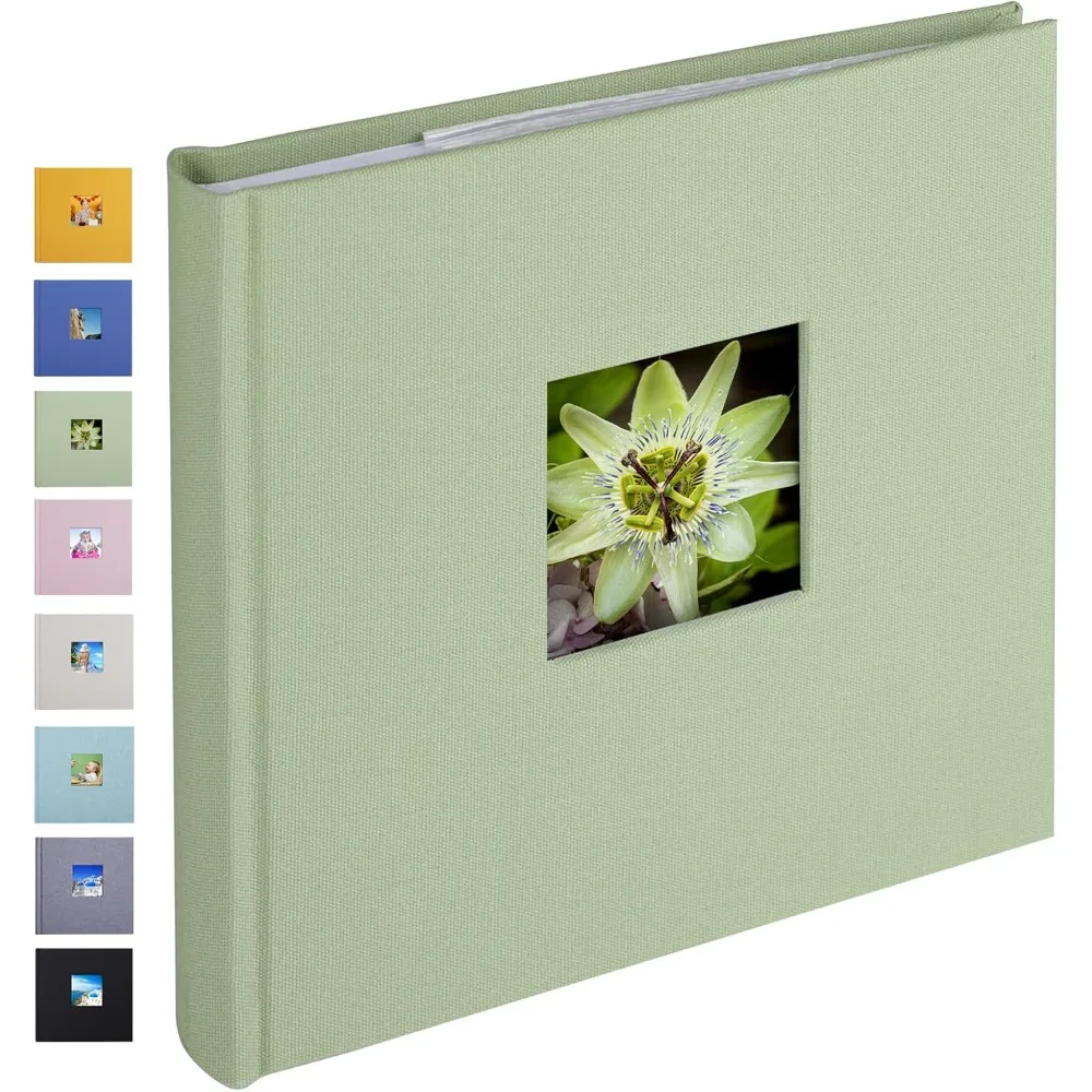 

Photo Album 4x6 Hold 60 Photos with Memo Vertical Slip-in Pockets Photo Book, Linen Cover Picture Photo Albums with Writing Spac