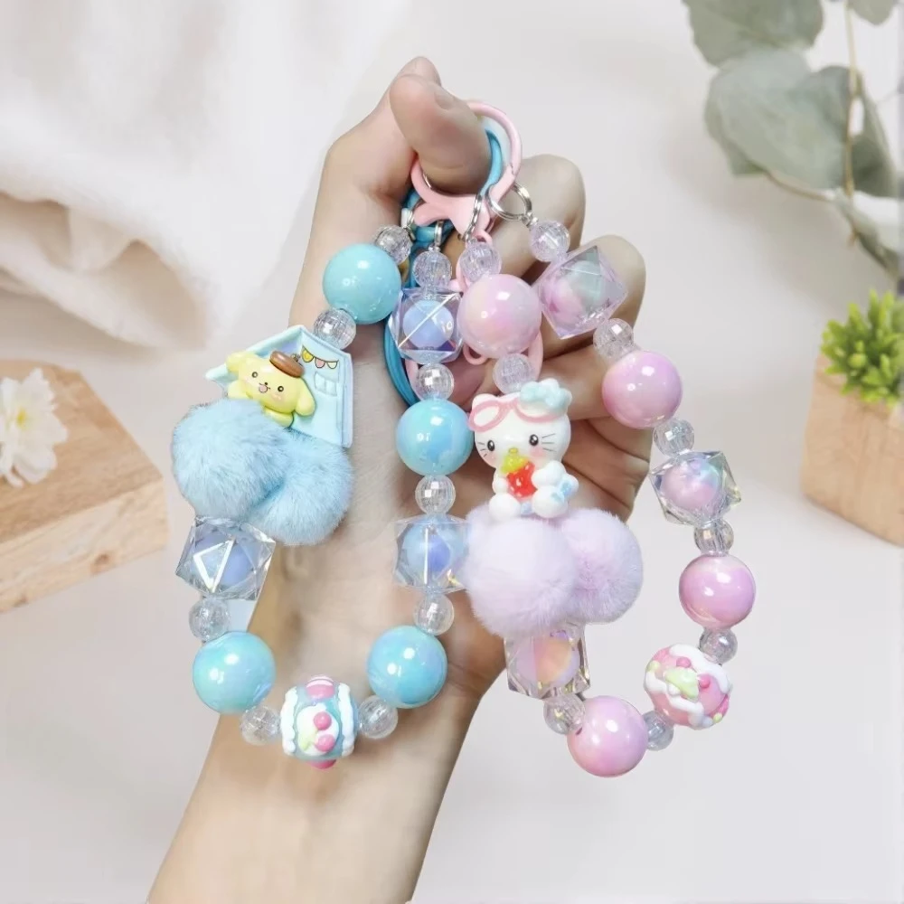 Cute Sanrio Kulomie, Yugui Dog Chain Mobile Phone Chain, Man Hello Kitty Keychain, Creative Bag Pendant, Girl Gift