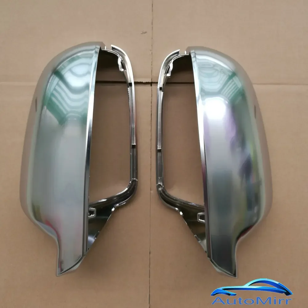 Silver Matte Chrome Side Wing Mirror Covers Caps for Audi A4 A5 S5 B8.5 RS5 RS4 A3 8P RS3  2012 2013 2014 2015 2016