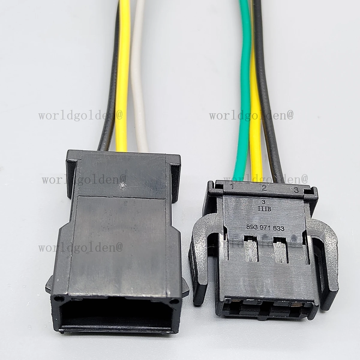 3 Pin Automotive Connectors Car Reading Trunk Light Wire harness Plug 893971633 893971993 For VW Passat Polo
