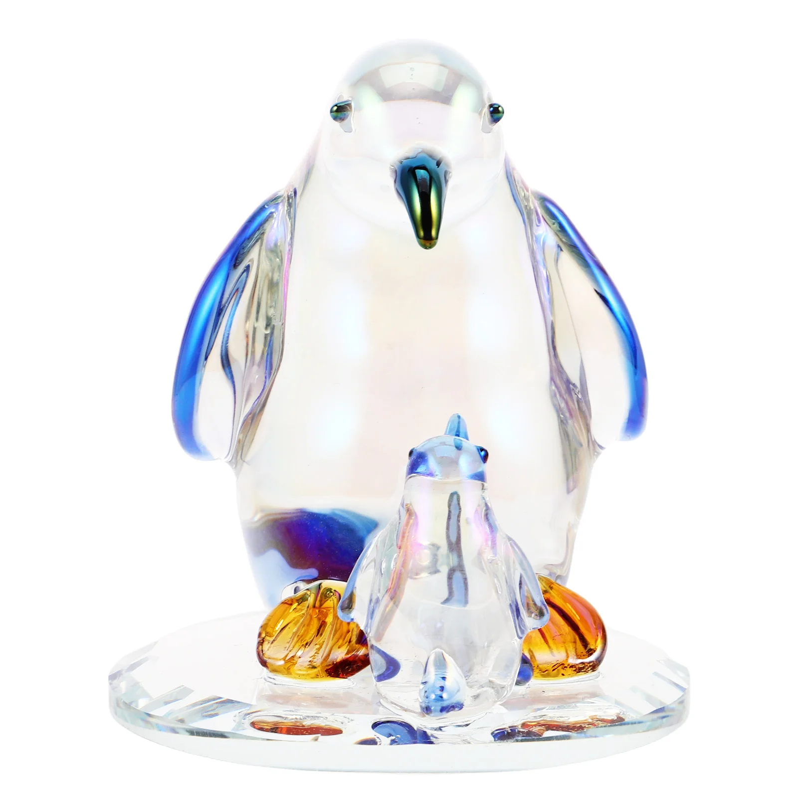 

Crystal Penguin Ornament Miniature Glass For Home Decor Shelf Tabletop Living Room Wedding Cake Topper Centerpiece