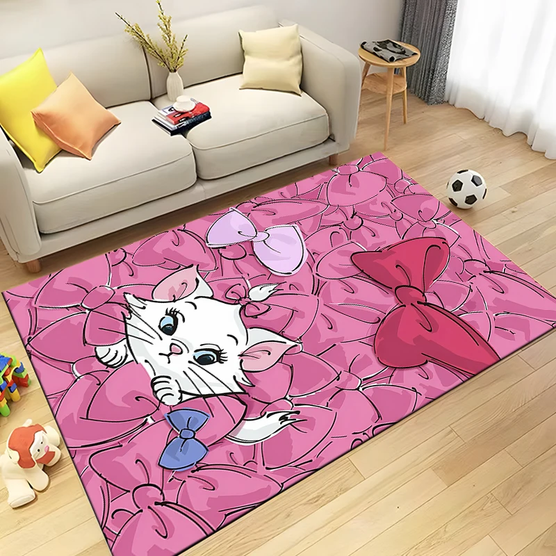 Disney Marie Cute Cat Carpet for Living Room Game Rugs Soft Floor Cartoon Rugs Bathroom Rug Mat Yoga Mat Home Decor Alfombra