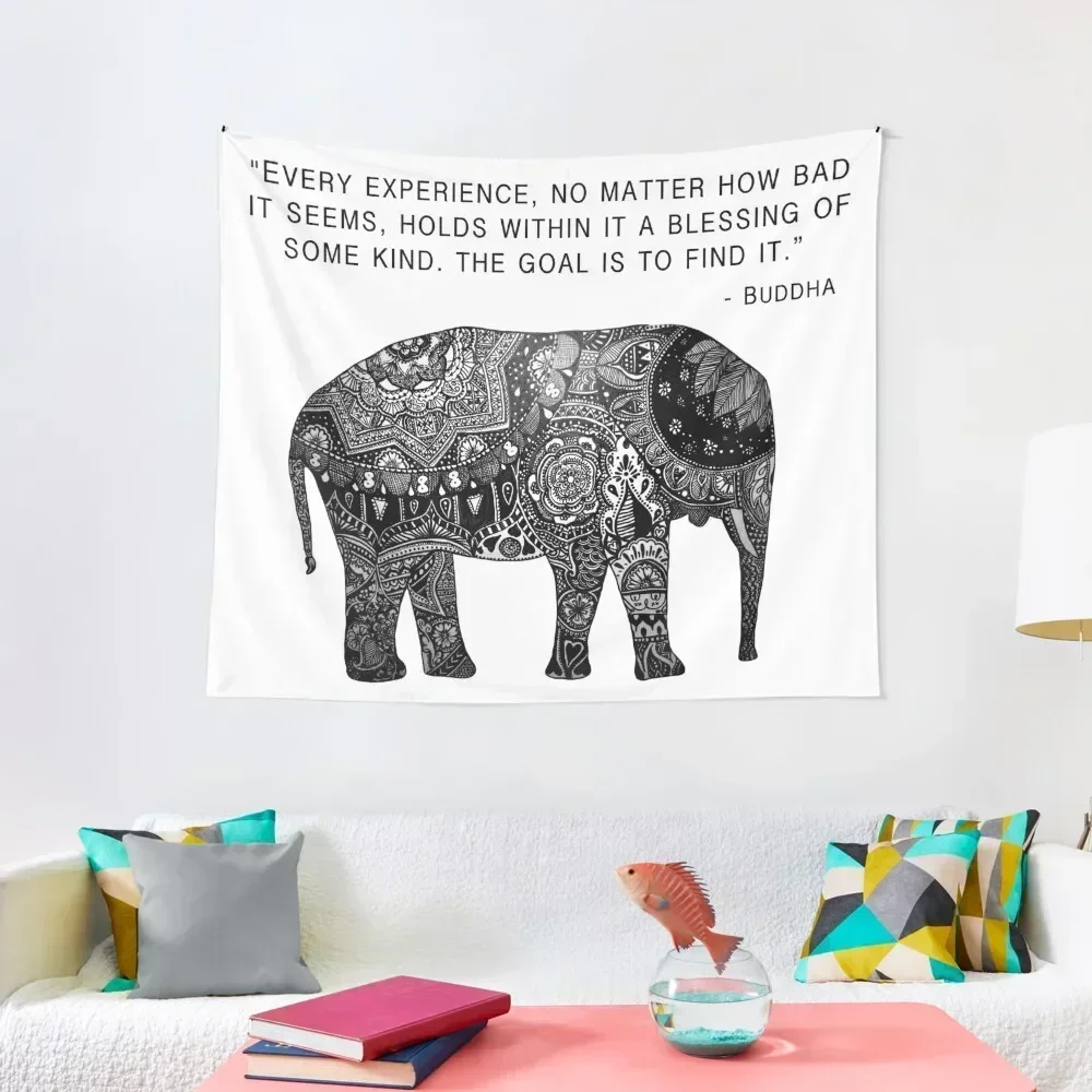 

Buddha Wisdom Elephant Tapestry Decorative Wall Mural Decorations For Your Bedroom Home Decor Aesthetic Hanging Wall Tapestry