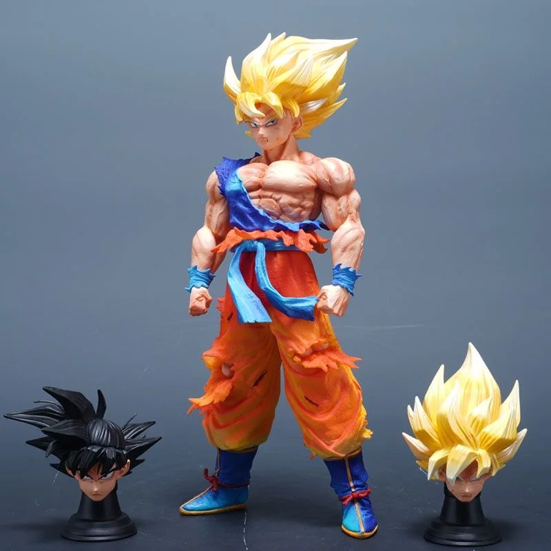 28-30 سنتيمتر لعبة دراغون بول أنيمي الشكل سوبر سايان جوكو الاتجاه عمل أرقام تحصيل لعبة سطح المكتب اكسسوارات الهدايا