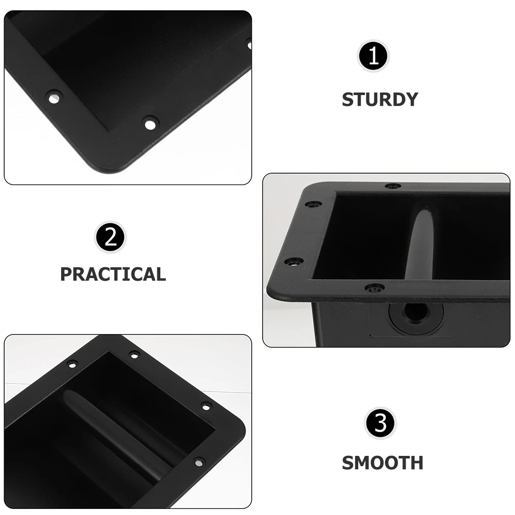

4pcs Speaker H Durable Plastic Easy Install Smooth Surface Thick H les For Subwoofer Amplifier Speaker Accessories