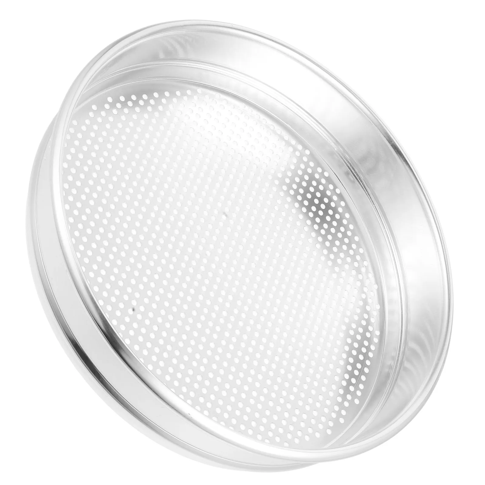 Stainless Steel Standard Sample Sieve 3Mm Aperture Round Lab Test Sieve for Grain Screening Quality Control Fine Mesh Industrial