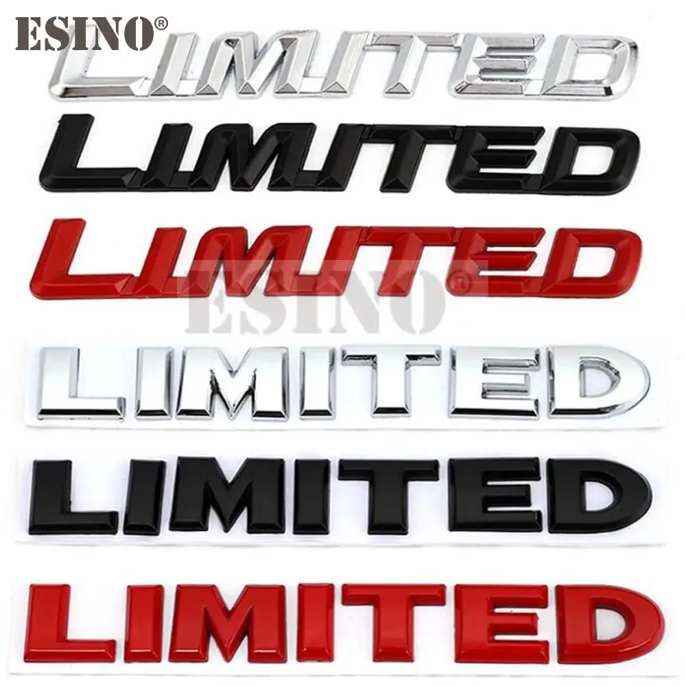 New Car Styling 3D Metal Chrome Zinc Alloy Emblem Badge Limited Edition trunk Body Sticker Decal Fender Emblem Auto Accessory