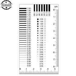 Measuring Pass Badge Gauge Stain Card Point Gauge Wire Gauge Transparent Film Ruler Stain Crack Contrast Ruler