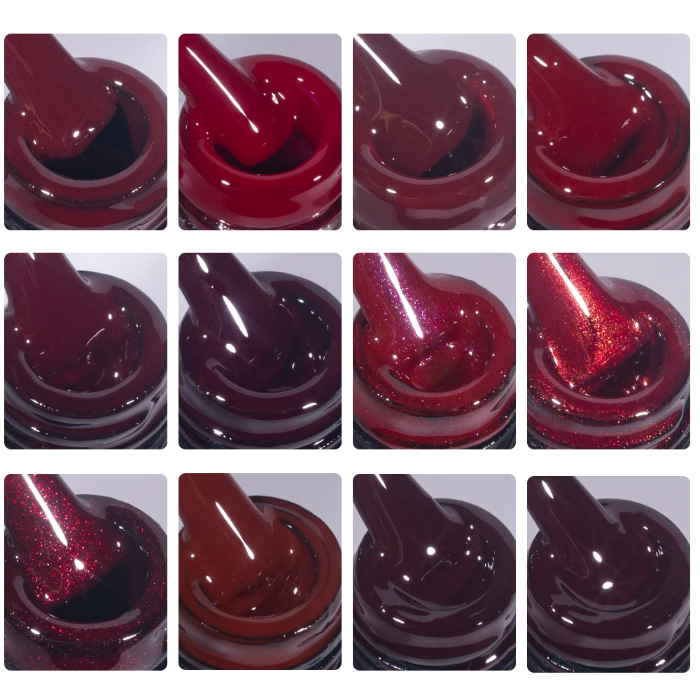 Tinovo Uno Wine Red Nail Gel Polish 12ML Semi Permanent UV Nail Art Paint Varnish Soak Off Long Lasting Manicure Gellak Esmalte