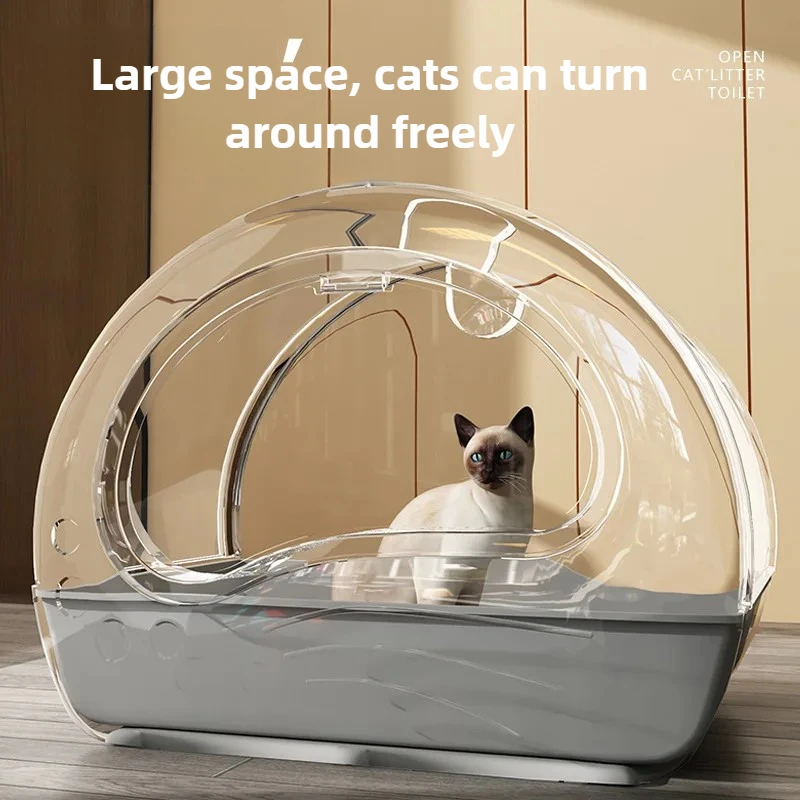 Large Cat Litter Box Fully Enclosed Drawer-Type Anti-Splash and Odor Isolation Cat Toilet Spacious Pet Bathroom