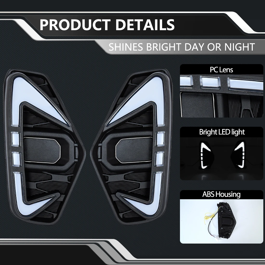 For Nissan Navara NP300 Frontier 2020 2021 2022 Car DRL Led Daytime Running Lights Front Fog White Yellow Turn Signal Lamps 12V