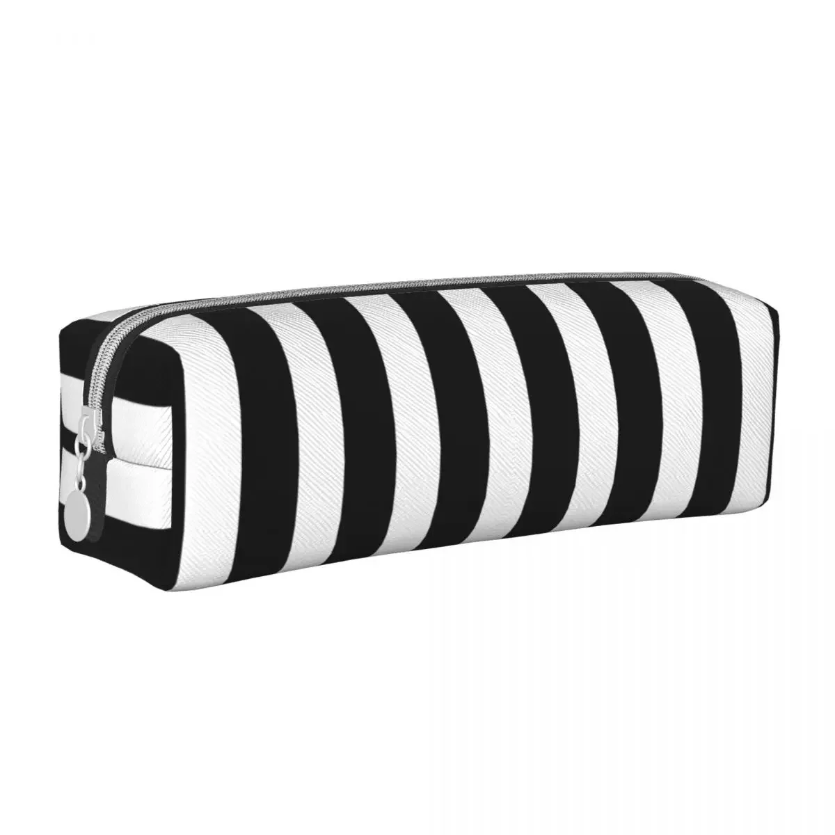 

Black White Stripe Bedspread Pencil Case Pencilcases Pen Kids Large Storage Bags School Supplies Zipper Stationery