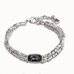 

2024 Original New Product Spain UNO de 50 Jewelry Unique Design Double Layer Crystal Bracelet Women's High Quality Birthday Gift