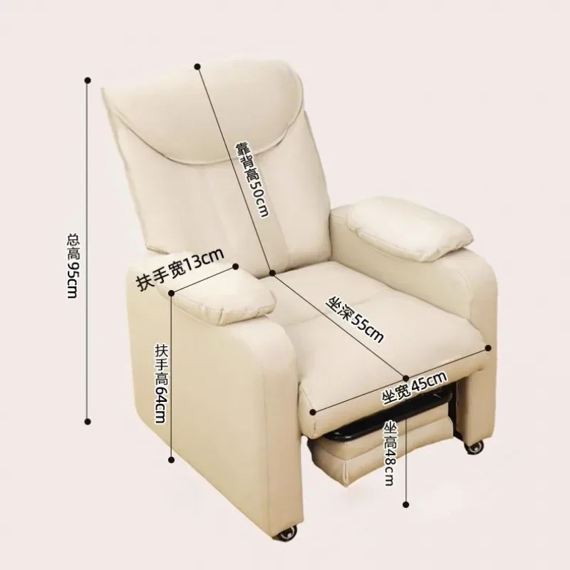 Comodo, pigro, sedentario, divano poltrona, singolo, comodo, da ufficio