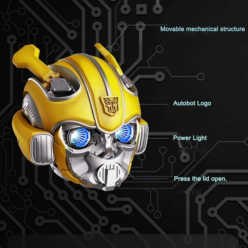 Transformers Earbuds Bumblebee H1 Headphones Noise Cancelling Earphone Bluetooth High Quality Alloy Headsets Decompression Toys
