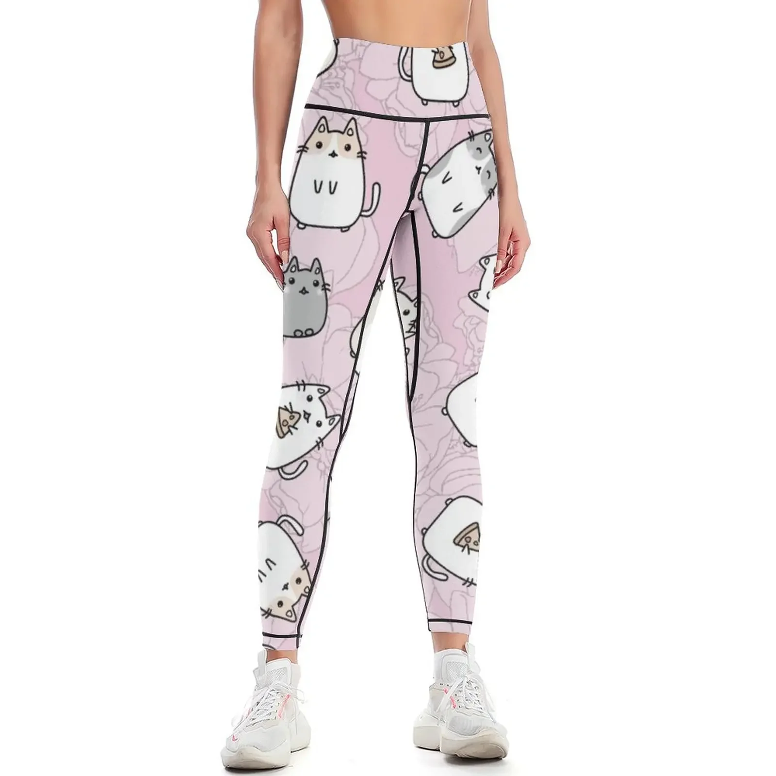 

Cute Kawaii Cats Cat Pattern Leggings Women's tights gym clothing Sweatpants Women's sportswear Womens Leggings