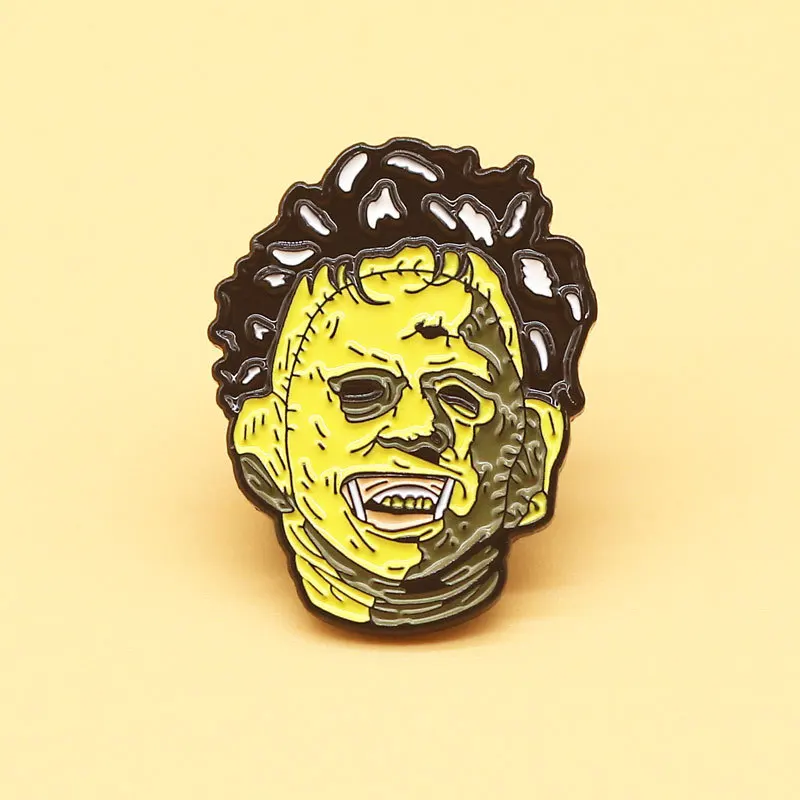 Horror Film Figure Enamel Lapel Pin Gothic Style Collect Badge Jewelry Adorn Backpack Hat Collar Brooches