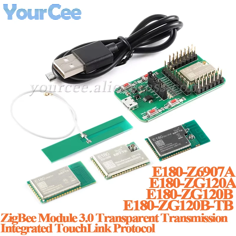 E180-ZG120A 3.0 EFR32 E180-ZG120B 2.4G Wifi Wireless Network Transparency Integrated TouchLink Protocol Module E180-Z6907A