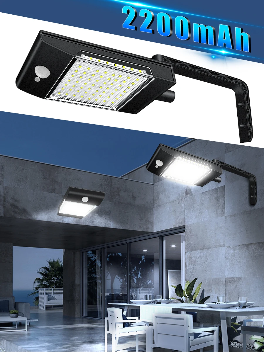 Solar Motion Sensor Outdoor 360 Degree Swiveling Security Lamp Flood Lights Waterproof LED Landscape Lighting