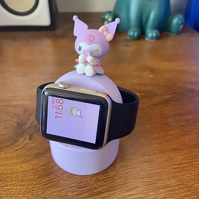 Sanrios Kuromi My Melody Pochacco Silicone Charger Stand for Iwatch 8/7/6/se/5/4/3/2 Charging Case Iwatch Charger Dock Station