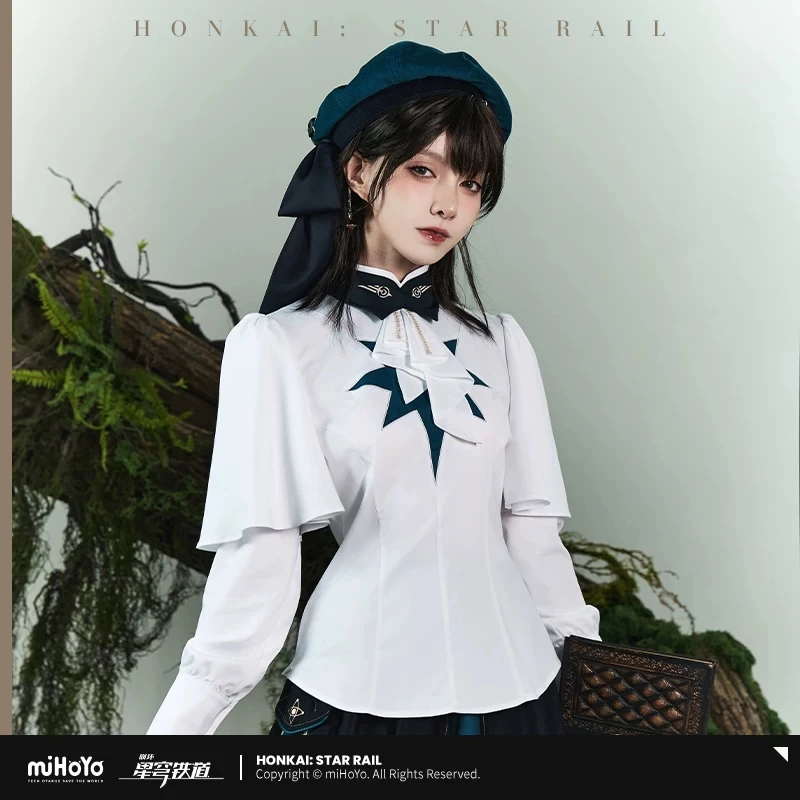 Honkai Star Rail Anaxa Theme Impression Serie Clothing Beret Shirt Cloak Trousers Rain or Shine Folding Umbrella Cosplay Props