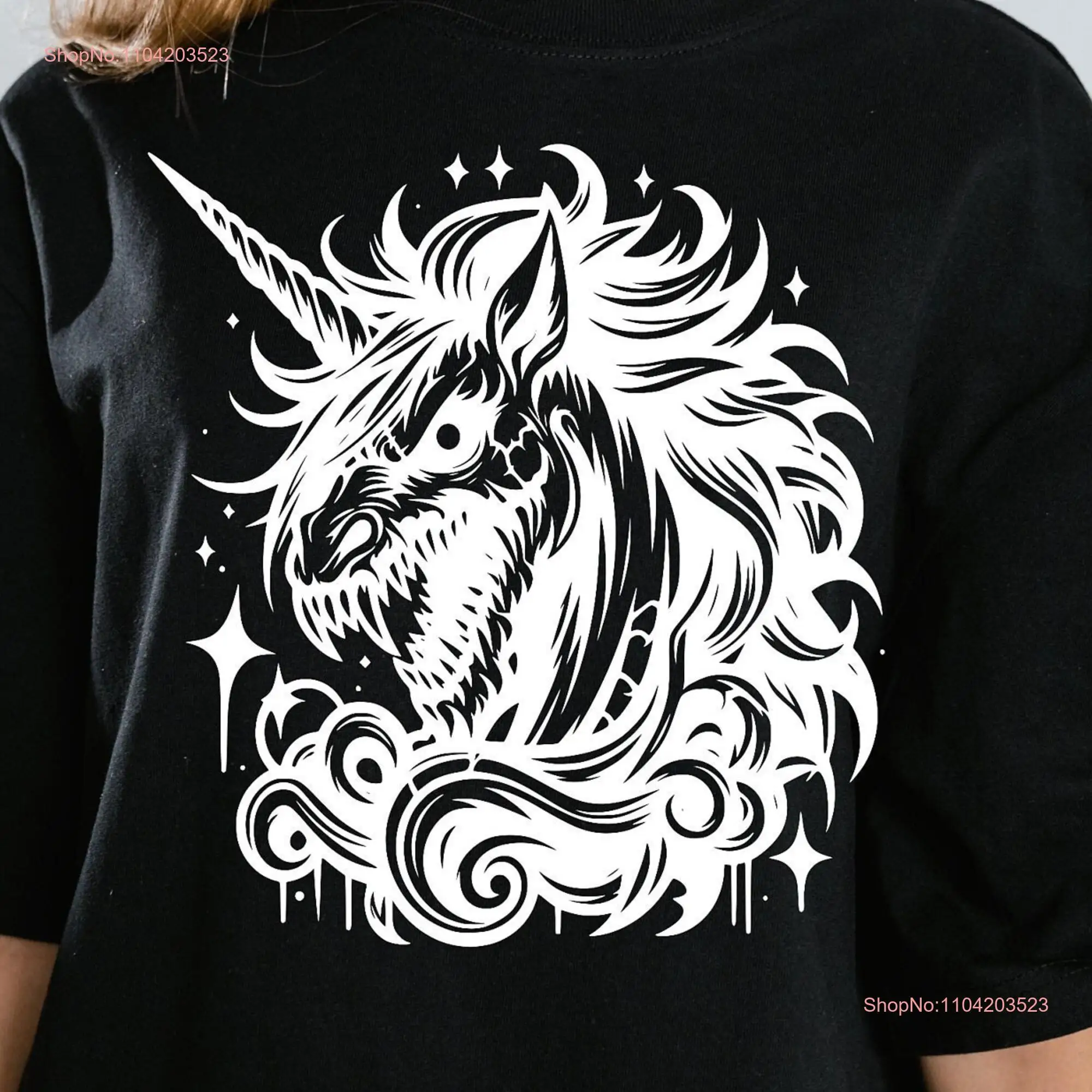 Evil Unicorn T Shirt Weird Weirdcore Trippy Streetwear Strange Dreamcore Aesthetic Alternative Clothes