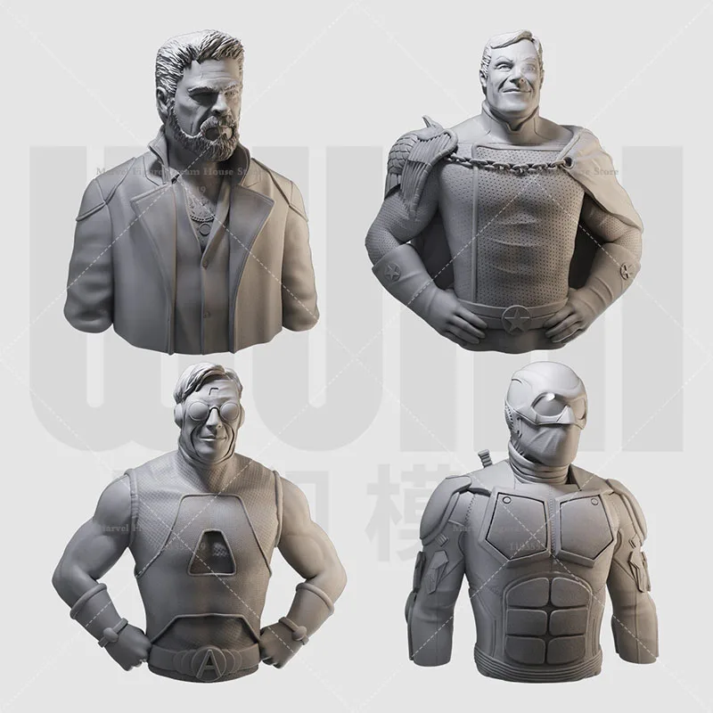 

1/16 1/10 Scale Supervisor Billy Super Human John Locomotive DIY Self-assembled GK 3D Resin Un-panited White Bust Dolls Model