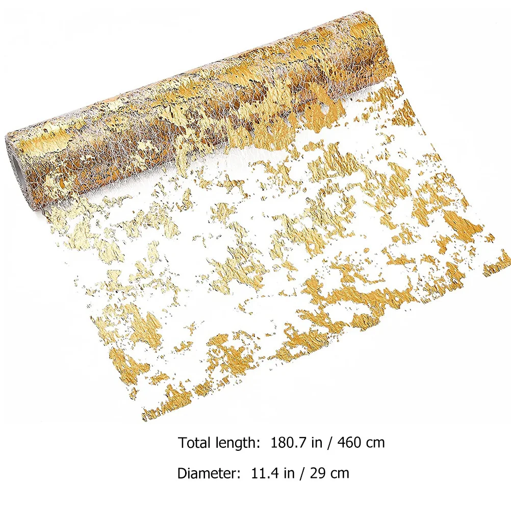 

Gold Table Runner Creative Polyester Household Decorative Tablecloth Table Cover for Dinner Party Holiday Restaurant
