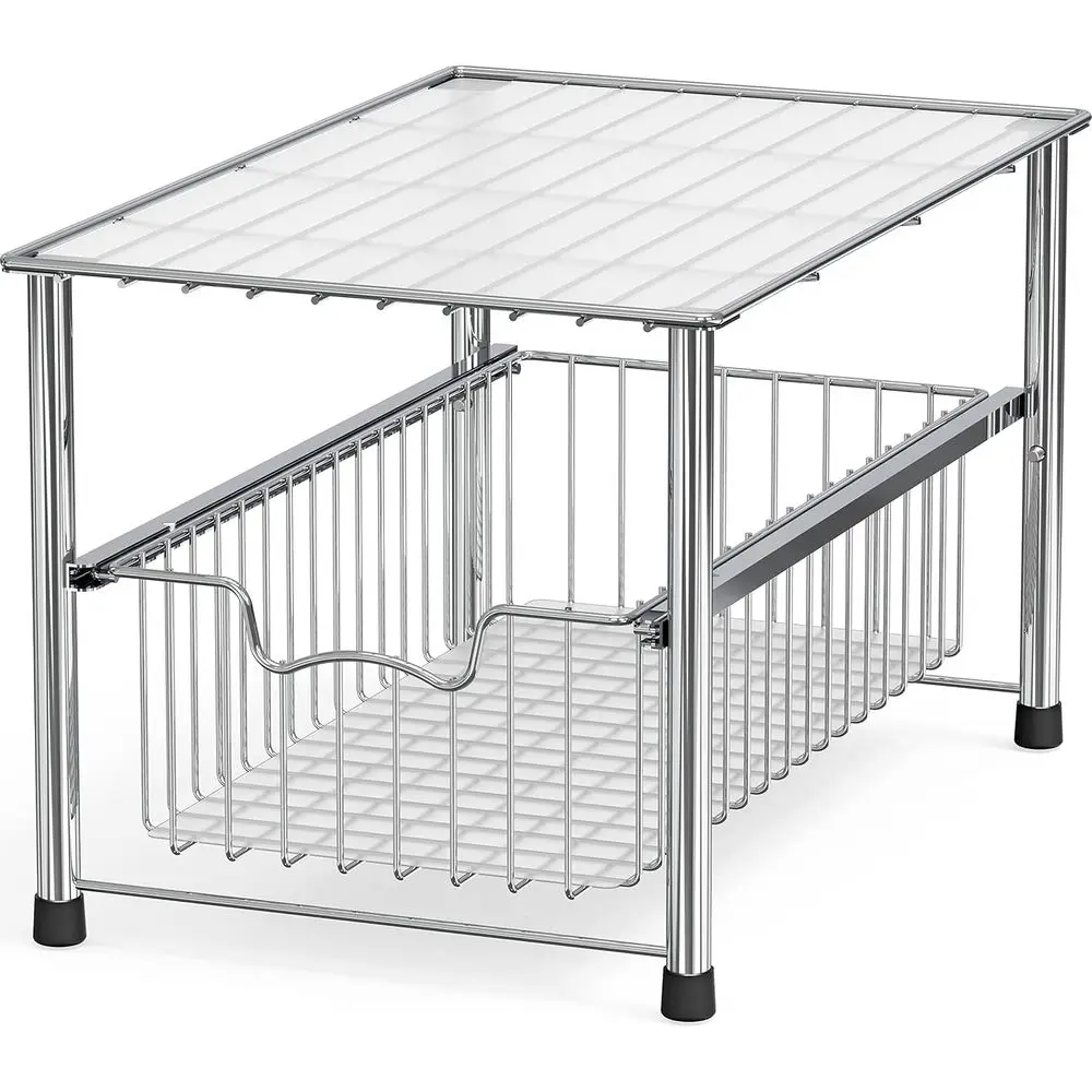 

Metal Stackable Storage Rack, 16.75 in L x 10.8 in W x 10.25 in H