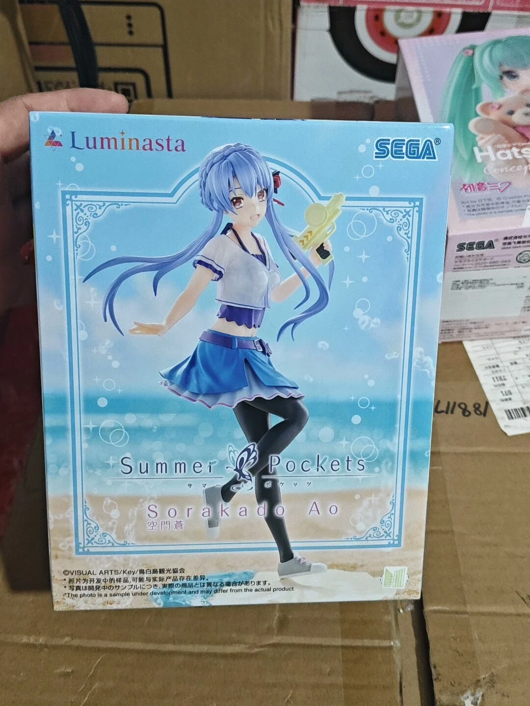 ฟิกเกอร์อนิเมะ SEGA Luminasta Summer Pockets นารุเสะ ชิโรฮะ โซราคาโดะ อาโอ ของเล่นสะสมน่ารัก ของขวัญ