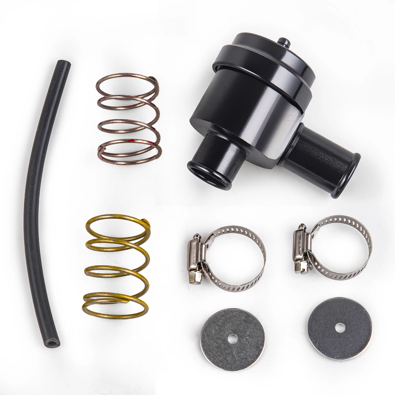 Srebrno-czarny zawór upustowy 25 mm Turbo Bov do VW GOLF BORA PASSAT GTI 20V 1.8T
