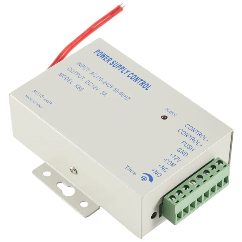 AC57-K80 Door Access System Electric Power Supply Control DC 12V 3A Miniature Power/Electric Lock Power/Access Control System