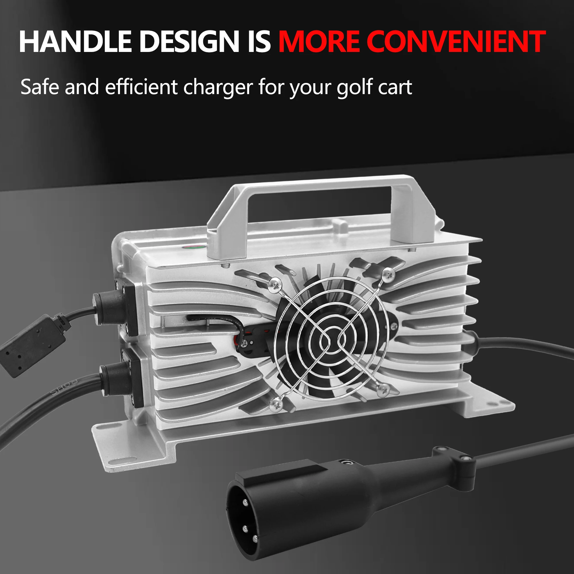 48 Volt 15Amp Golf Cart Lead-Acid Battery Charger for Club Car DS Precedent Tempo Onward 1995-UP
