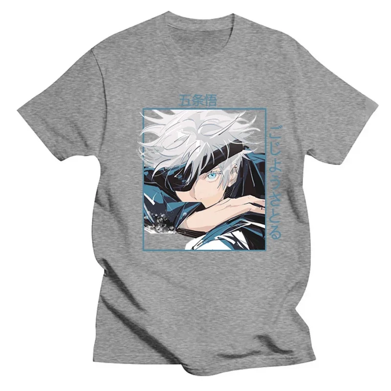 Jujutsu Kaisen Anime Gojo Satoru Print T-Shirt Women Casual Brand Top Summer Short Sleeves Summer T Shirt Sport Jogging Top