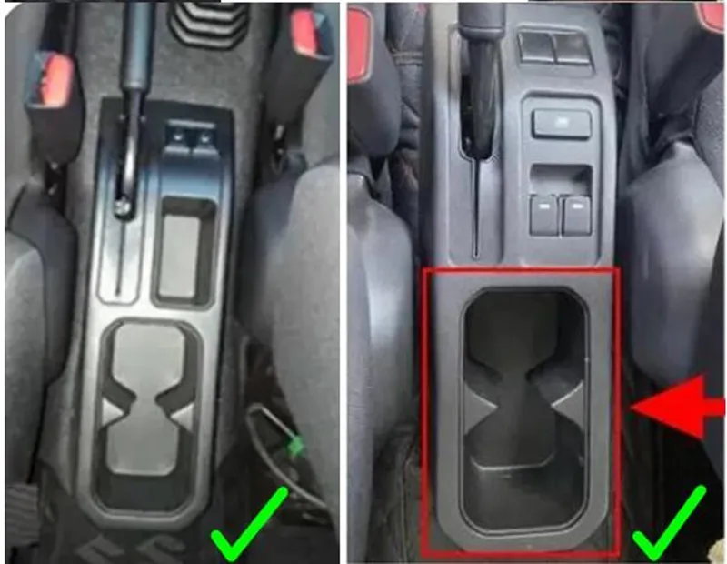 Jimny Armlehnenbox Aufbewahrungsbox Getränkehalter für Suzuki Jimny JB74 JB64 JC74 2019-2026 3-Türer und 5-Türer Nachrüst-Autozubehör – Detail 2
