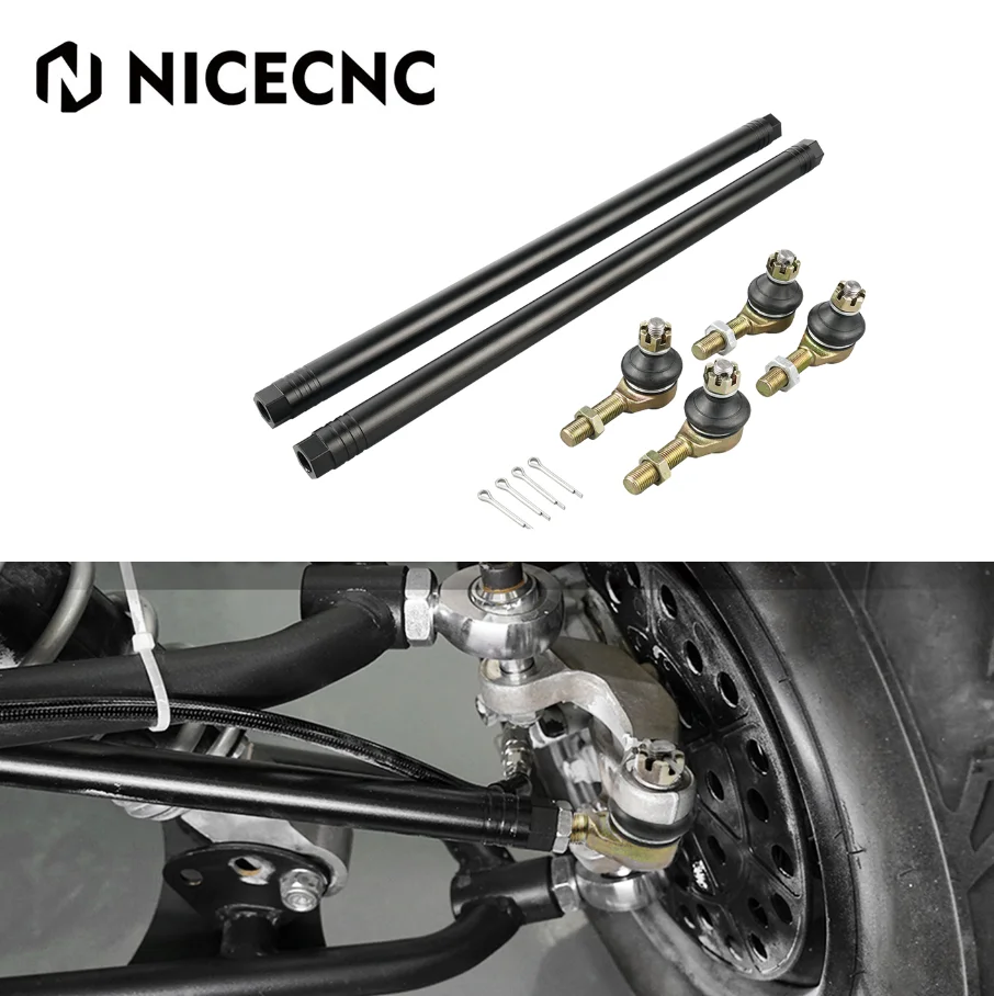 NICECNC For Yamaha Raptor 700 700R SE 2015-2021 Lengthened Steering Shaft Tie Rod Ball Joint End Aluminum ATV Accessories