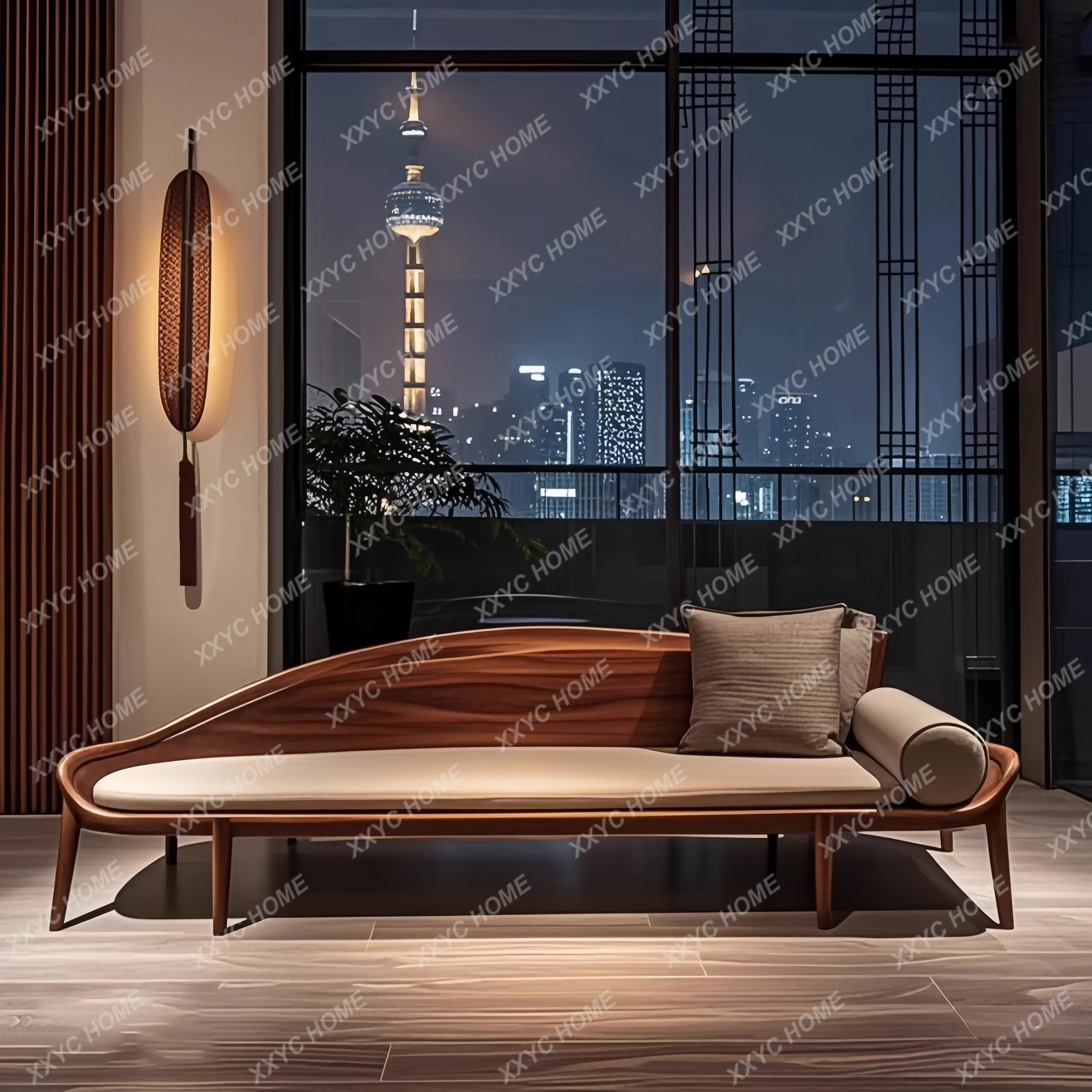 X-S New Chinese retro walnut a - Home Office News 评论和价格