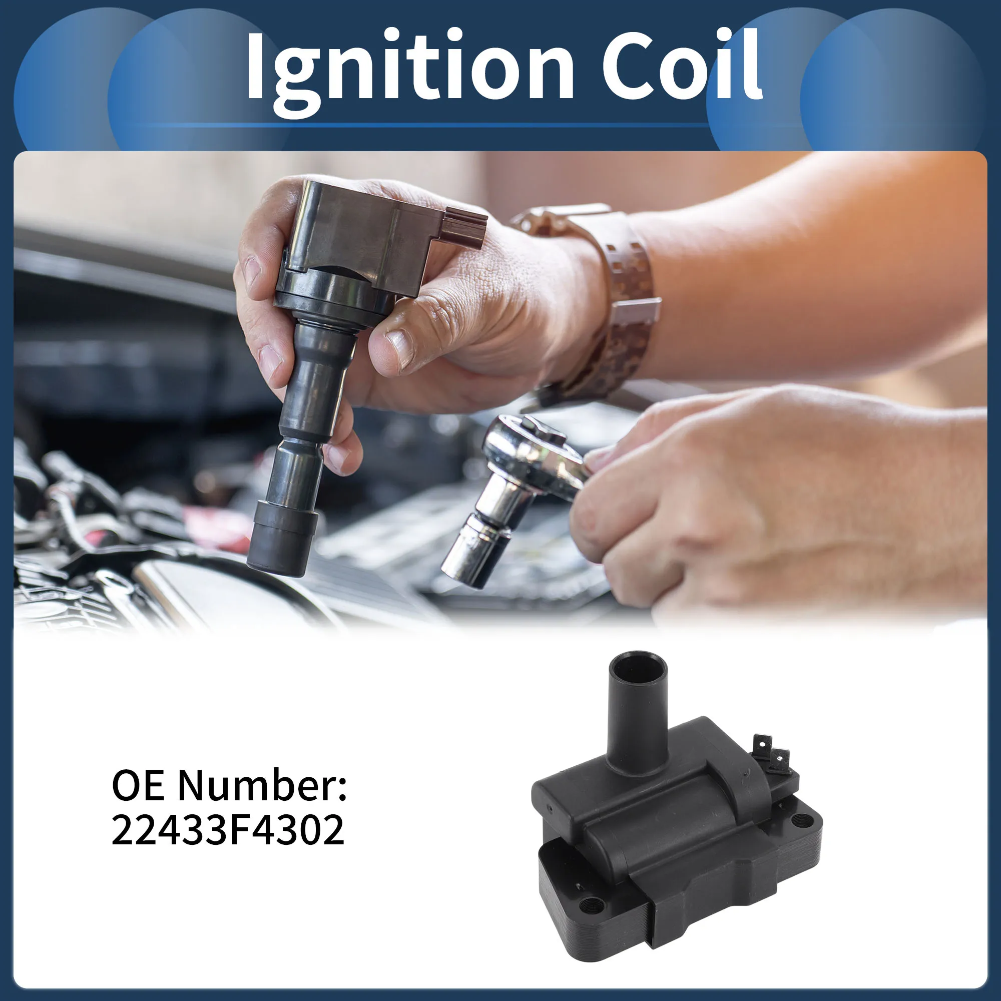 UXCELL Ignition Coil Ignition Coil Pack No.22433F4302 for Nissan Frontier 2004