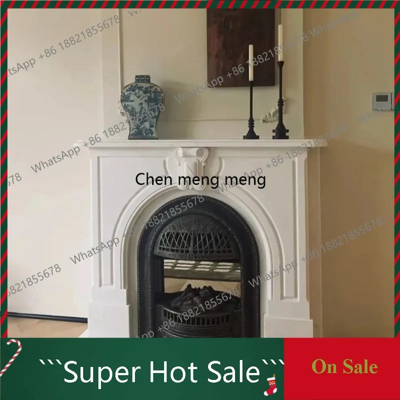 

A48 Мраморный камин Французская резьба по камню Интерьерное украшение крыльца Европейская и американская арка Простой натуральный камень