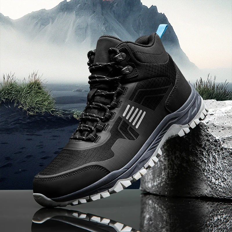 

Brand Men Shoes Outdoor Hiking Shoes for Men Anti-skid Waterproof Trekking Camping Boots Women Mountain Sneakers Male Work Shoes